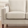 Bella - Leather Sofa - Beige - Image 3