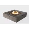 3 Piece Patio Rattan Furniture Set With Cushions Fire Pit - Brown - Image 4