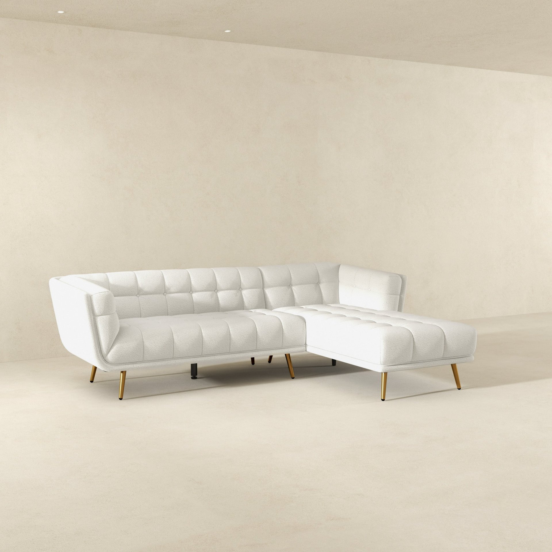 Addison - Right Sectional Sofa - Cream - Image 5