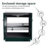 Contemporary Freestanding Bathroom Vanity With White Resin Sink & Soft Close Cabinet Doors - Dark Green - Image 7
