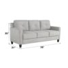 Horatio - Chenille 3 Piece Living Room Set (Sofa Loveseat Chair) - Taupe - Image 5