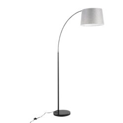 March - Contemporary Floor Lamp - Black / Gray