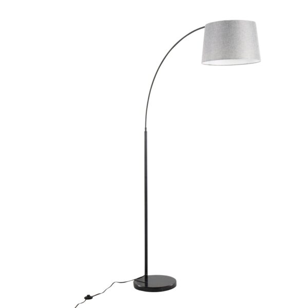 March - Contemporary Floor Lamp - Black / Gray
