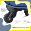 Softside Luggage Expandable 3 Piece Set Suitcase Upright Spinner Softshell Lightweight Luggage Travel Set - Blue - Image 10