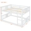 Full Over Full Bunk Bed With Ladder - White - Image 12