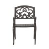 Cast Aluminum Dining Chair With Hand Crafted Details - Copper - Image 5