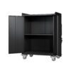 2 Door Tool Cabinets For Garage, Lockable Garage Storage Cabinet, Locking Storage Cabinet With Wheels, Rolling Tool Chest - Black - Image 9