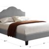 Kopa - Queen Upholstered Bed - Gray - Image 3