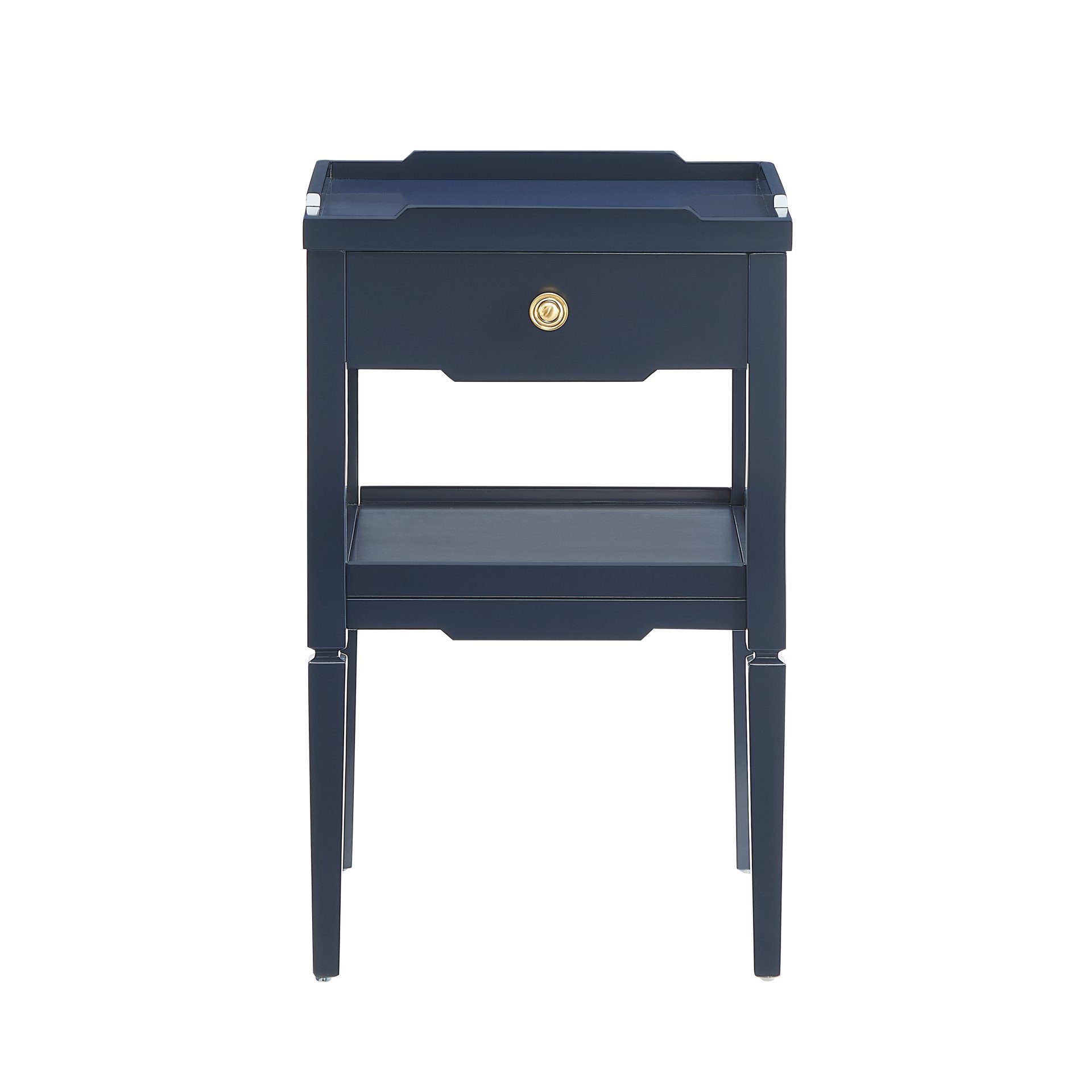 Foley - 1 Drawer Nightstand With Pull - Dark Blue - Image 9