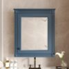 Wall Mounted Bathroom Storage Cabinet With Mirror, Medicine Cabinet With Height Adjustable Shelf, Over The Toilet Space Saver Cabinet - Blue - Image 19