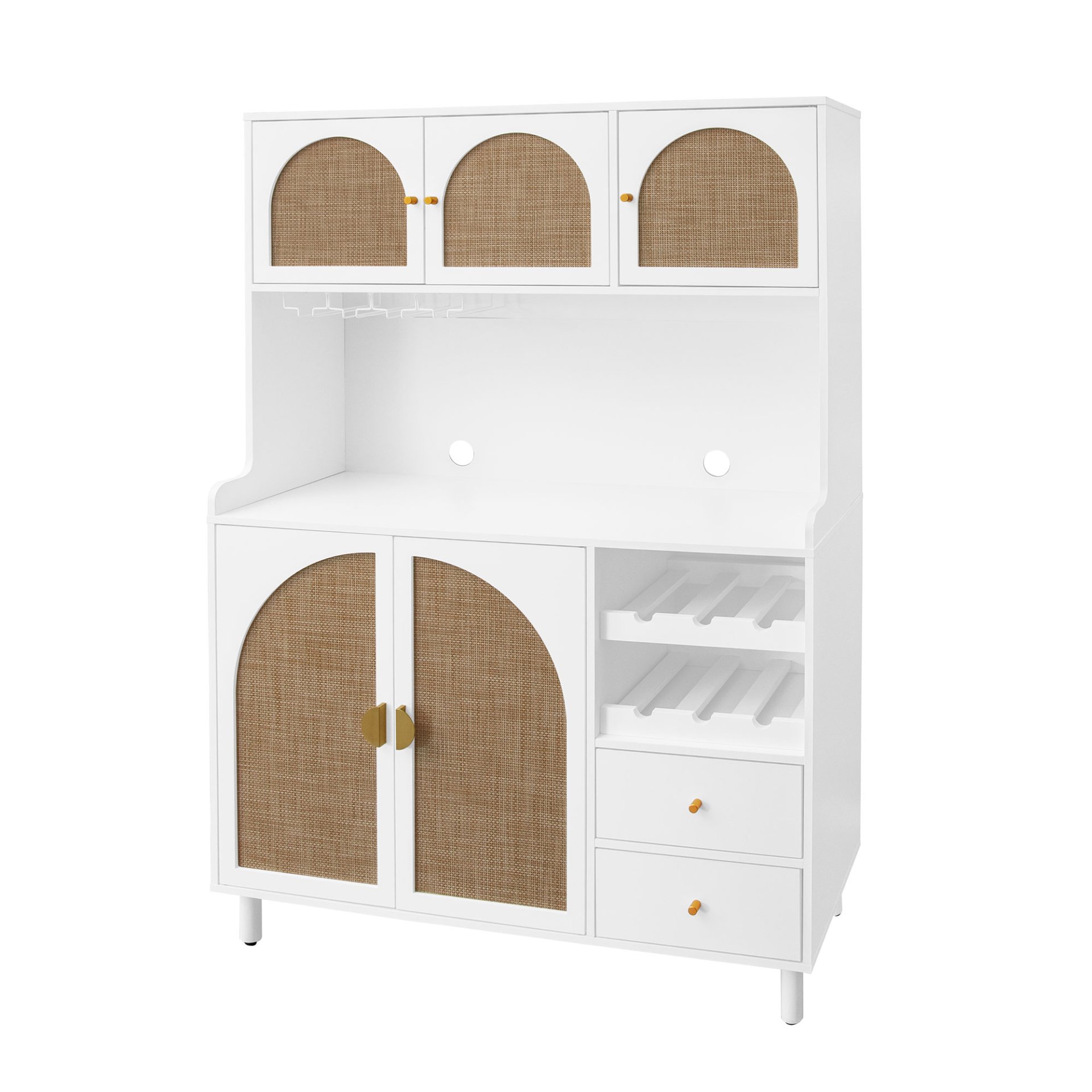 Modern Accent Storage Cabinet For Living Room, Bedroom, Dining Room, Or Study - White - Image 9
