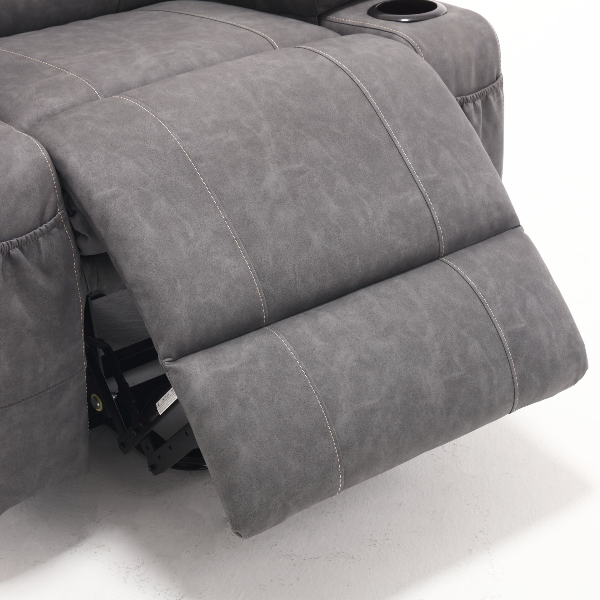 Electric Power Lift Recliner Chair Sofa With Massage And Heat - Gray - Image 15