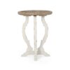 French Country Style Accent Table With Hourglass Design - Natural - Image 6
