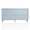 Modern Lacquered 4 Door Wooden Cabinet Sideboard Buffet Server Cabinet Storage Cabinet, For Living Room, Entryway, Hallway, Office, Kitchen And Dining Room - Champagne Silver - Image 11
