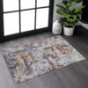 Payas - 2' X 3' Abstract Area Rug - Ivory / Blue - Image 2