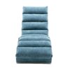 Ergonomic Linen Massage Chaise Lounge With Remote Control, 5 Modes - Blue - Image 17