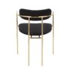Demi - Contemporary Chair (Set of 2) - Gold / Black - Image 5
