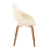 Fabrico - Mid-Century Modern Accent Dining Chair (Set of 2) - Zebra / Cream - Image 3