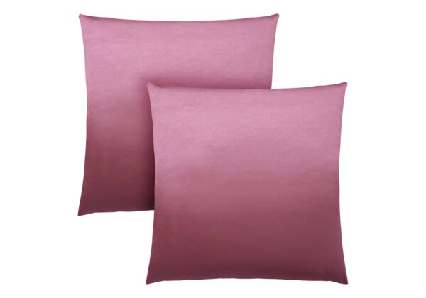 Pillows, Square, Insert Included, Decorative Throw, Hypoallergenic Polyester, Modern (Set of 2) - Pink