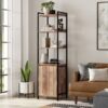 Kelsey - Narrow Bookshelf With Cabinet - Natural - Image 6