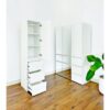 Elise - Slim Modular Wood Closet Cabinet With Drawers In Durable Melamine And Wood 71" Height - White - Image 20