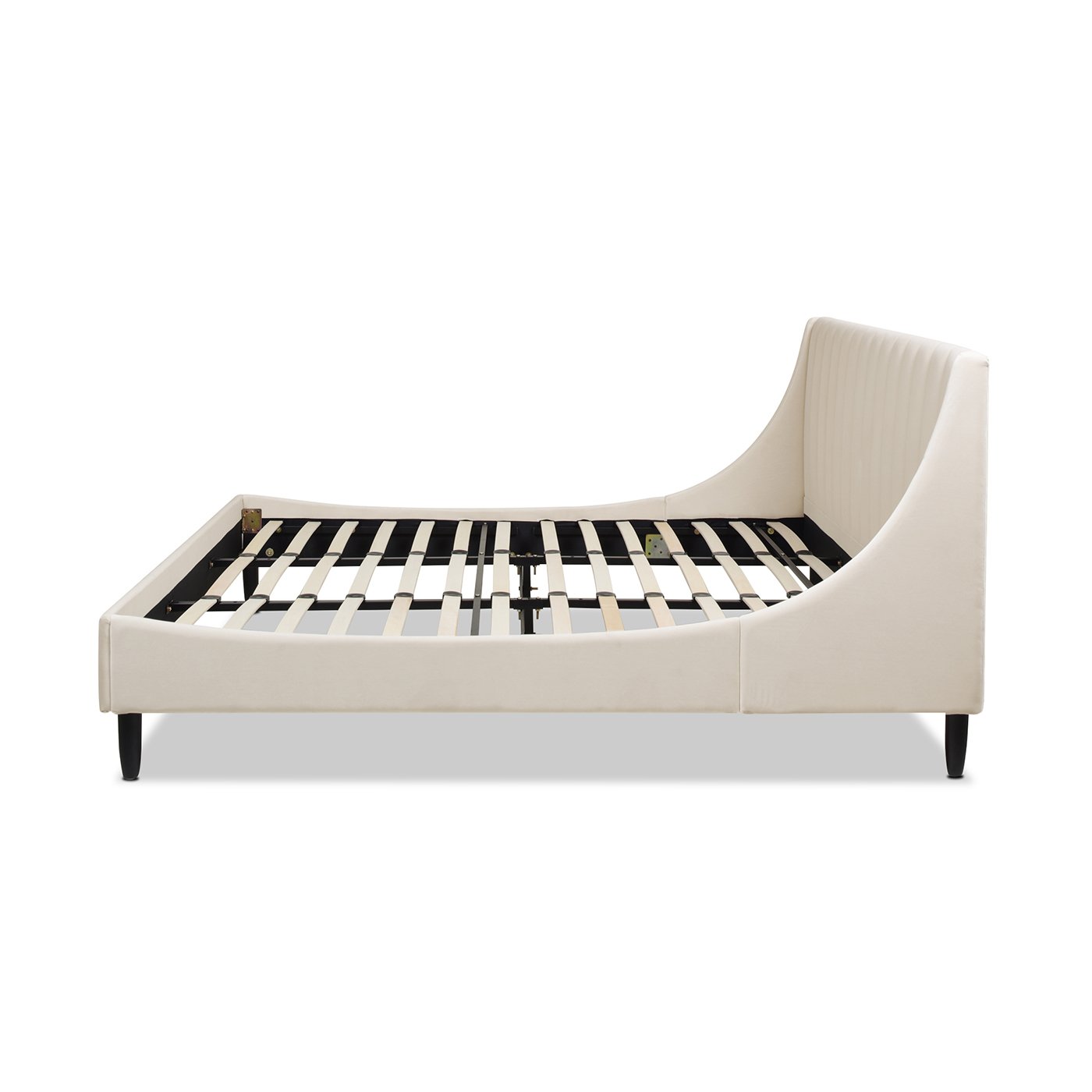 Aspen - King Vertical Tufted Headboard Platform Bed Set - French Beige - Image 13