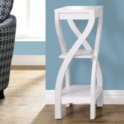 Accent Table, Square, Contemporary & Modern - White