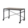 Oklarth - Rustic Writing Desk - Black / Oak - Image 3