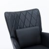 Rocking Chair, Glider Chair, Rocking Accent Chair With Lumbar Pillow And Ottoman For Living Room - Black - Image 21