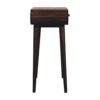 Mini Dressing Table With Foldable Mirror - Walnut - Image 7