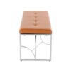 Constellation - Contemporary Bench - Silver / Camel - Image 2