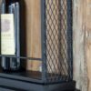 Floating Wine Bar Shelf With Glass Holder And Display Shelves - Black - Image 11