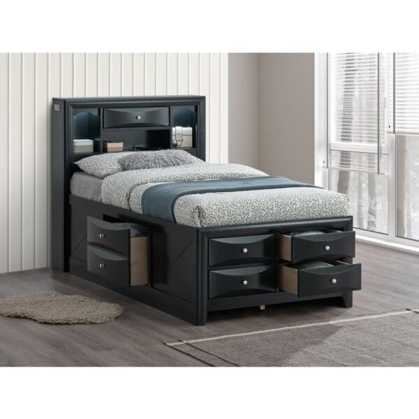 Marilla - Twin Storage Bed - Black