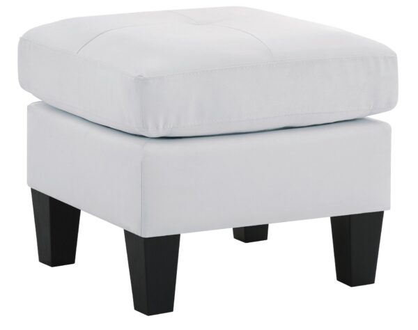 Stylish Seating Ottoman For Small Spaces - White