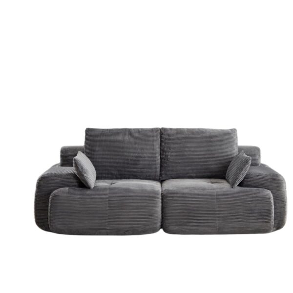 Compressed Sofa, 2 Seater Large Sectional Couches For Living Room - Gray