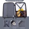 Hardshell Suitcase Double Spinner Wheels Pp Luggage Sets Lightweight Durable Suitcase With Tsa Lock, 3 Piece Set (20/24/28) - Gray - Image 5