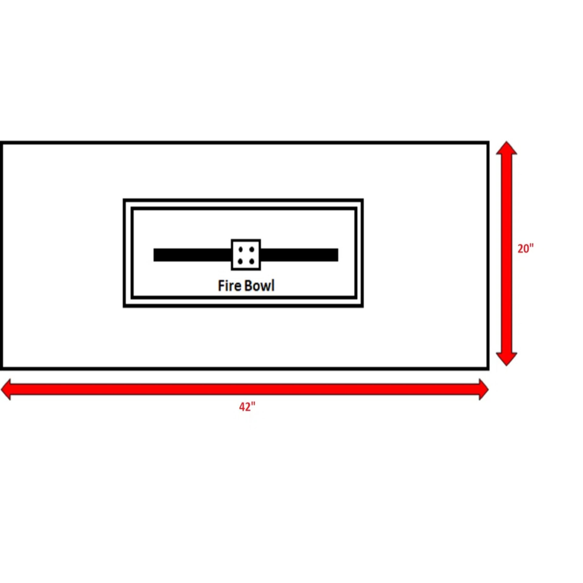 Outdoor Fire Pit Table With Cover - White - Image 3