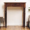 Turned Legs 1 Drawer Console - Brown - Image 10