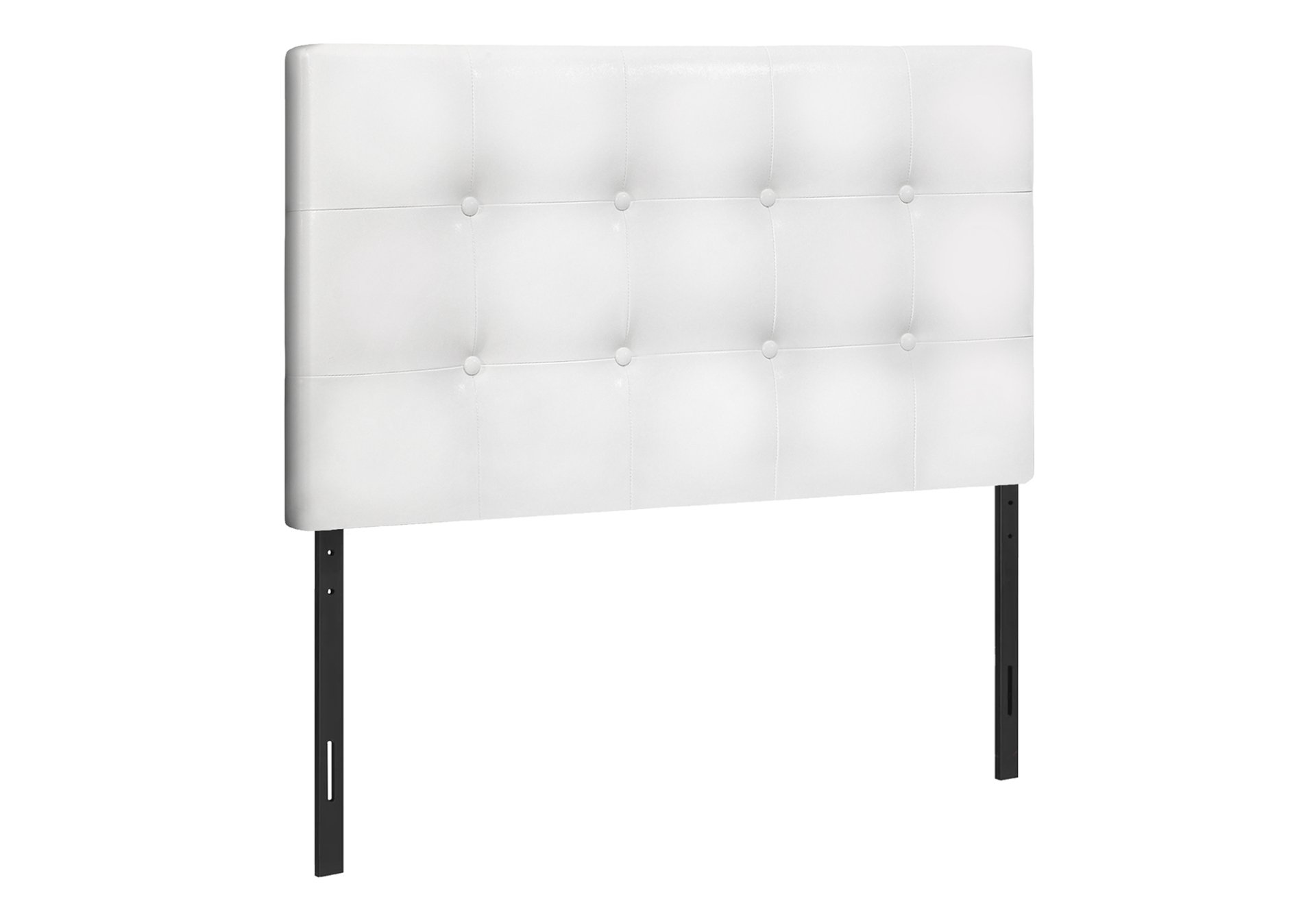 Twin Size, Bed Headboard Only, Upholstered, Transitional - White - Image 2
