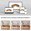 Modular Sectional With Wide Seat Free Combination L Shaped Couch Set Cloud Upholstered Minimalist Boneless Sofa - Brown - Image 22