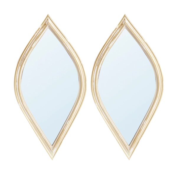 Small Decorative Mirror For Wall Decor, 2 Pieces Wall Accent - Antique Gold