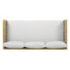 Claremont - 3 Seater Daybed With Rattan Arms - Light Gray - Image 6