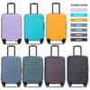 20" Carry On Luggage Lightweight Suitcase, Spinner Wheels - Lavender Purple - Image 6