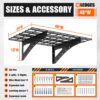 Wall Mounted Wall Shelf For Garage Heavy Duty Wall Shelf, Supermarket Storage Shelf, 2 Pack - Black - Image 3