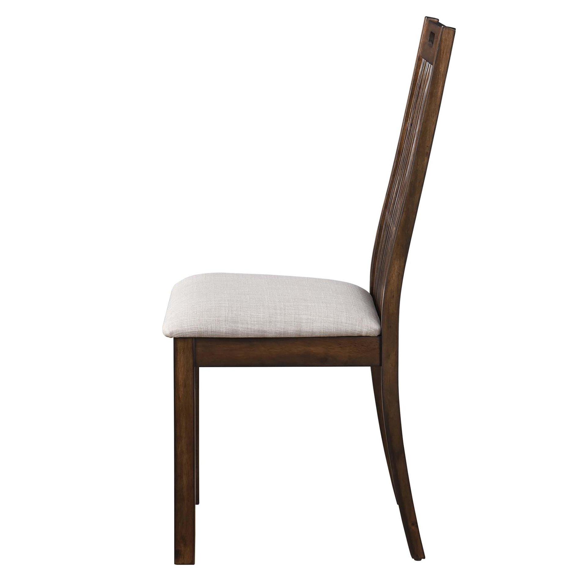 2 Pieces Set Dining Side Chair Rustic Modern Farmhouse Design Retro Design Easy To Assembly - Antique Dark Oak - Image 4