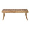 Artisan - Handcrafted Mango Wood Bench Rustic Boho Style - Natural - Image 4