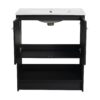 Modern Freestanding 30" Bathroom Vanity With Ceramic Sink, Soft Closing Doors Cabinet - Dark Oak - Image 19