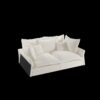 Modern Comfy Upholstered Sofa Cloud Couch, Deep Seat Couches With Multiple Large Soft Pillows, Convertible Deep Seat Chaise Longue For Living Room - Beige - Image 11