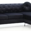 Pompano - Sofa Chaise - Black - Image 7