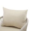 Modern Lounge Chair With Curved Aluminum Frame, Rope Weave Design, And Cushioned Comfort For Outdoor Living - Beige / Natural - Image 15